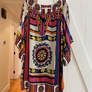 Diane von Furstenberg colorful silk mini dress